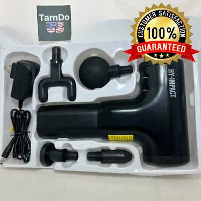 HY-IMPACT Deep Tissue Massage Gun, Cordless Muscle Massager, 6 Speeds, Portable - Thumbnail 2
